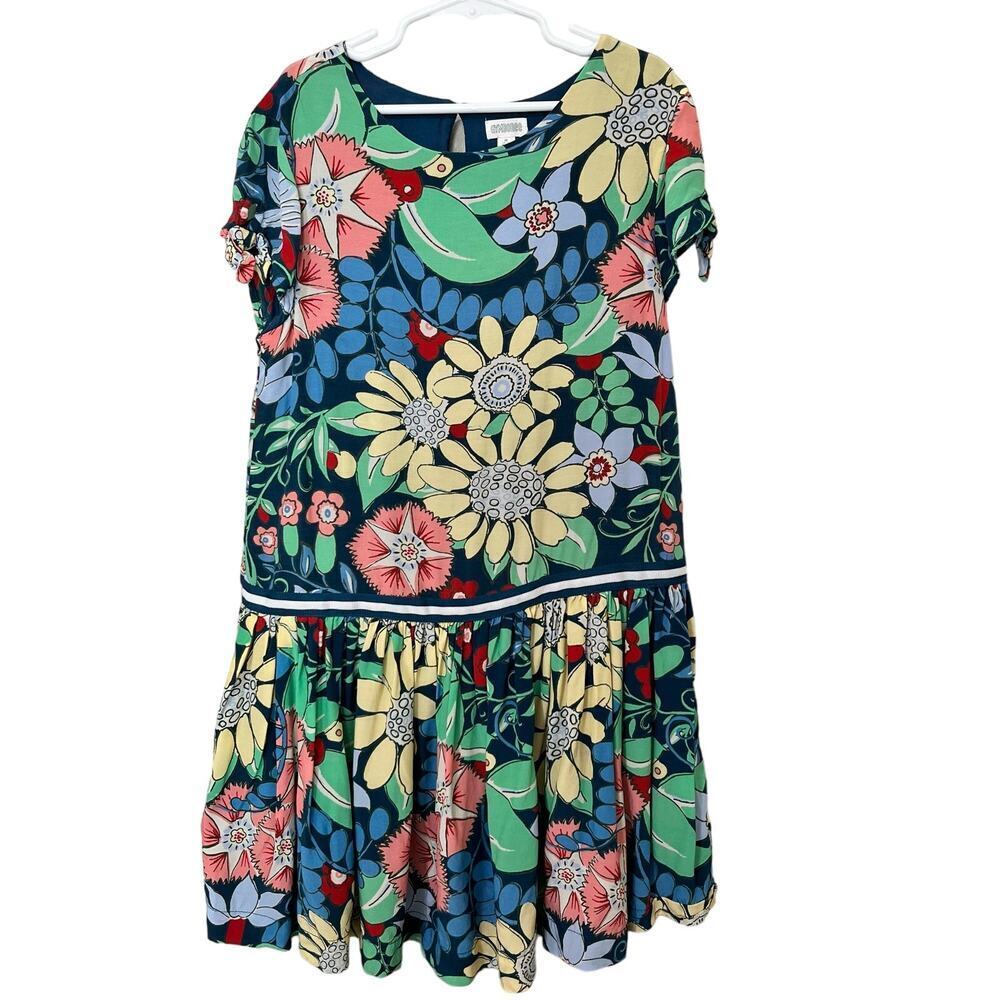 Gymboree‎ Floral Girl’s Dress Size 7-8 (M) Fully Lined Tierd